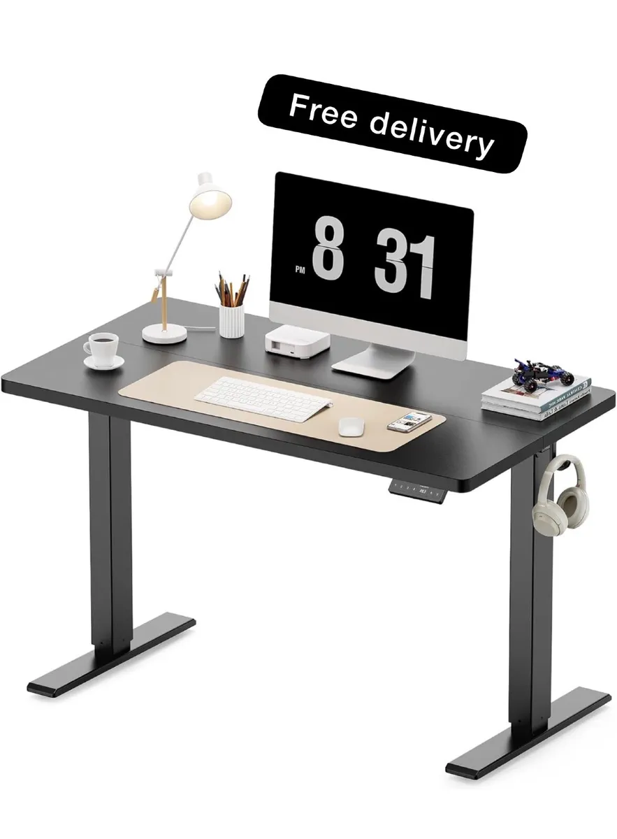 100 x 60 cm Standing Desk, Electric Height Adjusta - Image 1