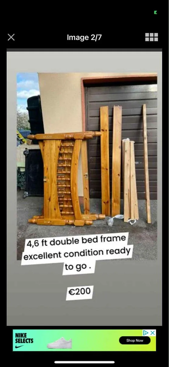 Double bed frame + mattress (or without) - Image 2