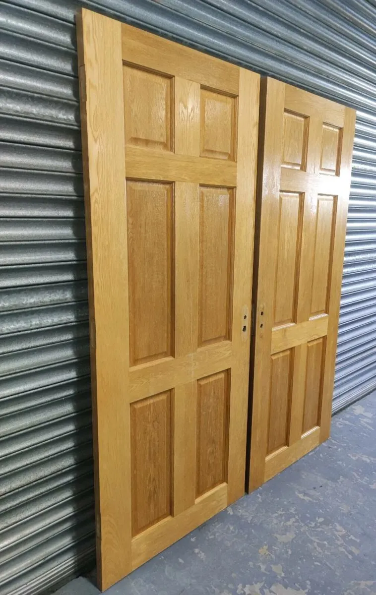 Solid oak double doors set🚚 - Image 2