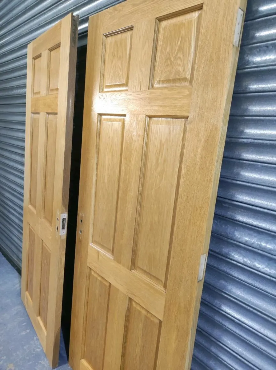 Solid oak double doors set🚚 - Image 3