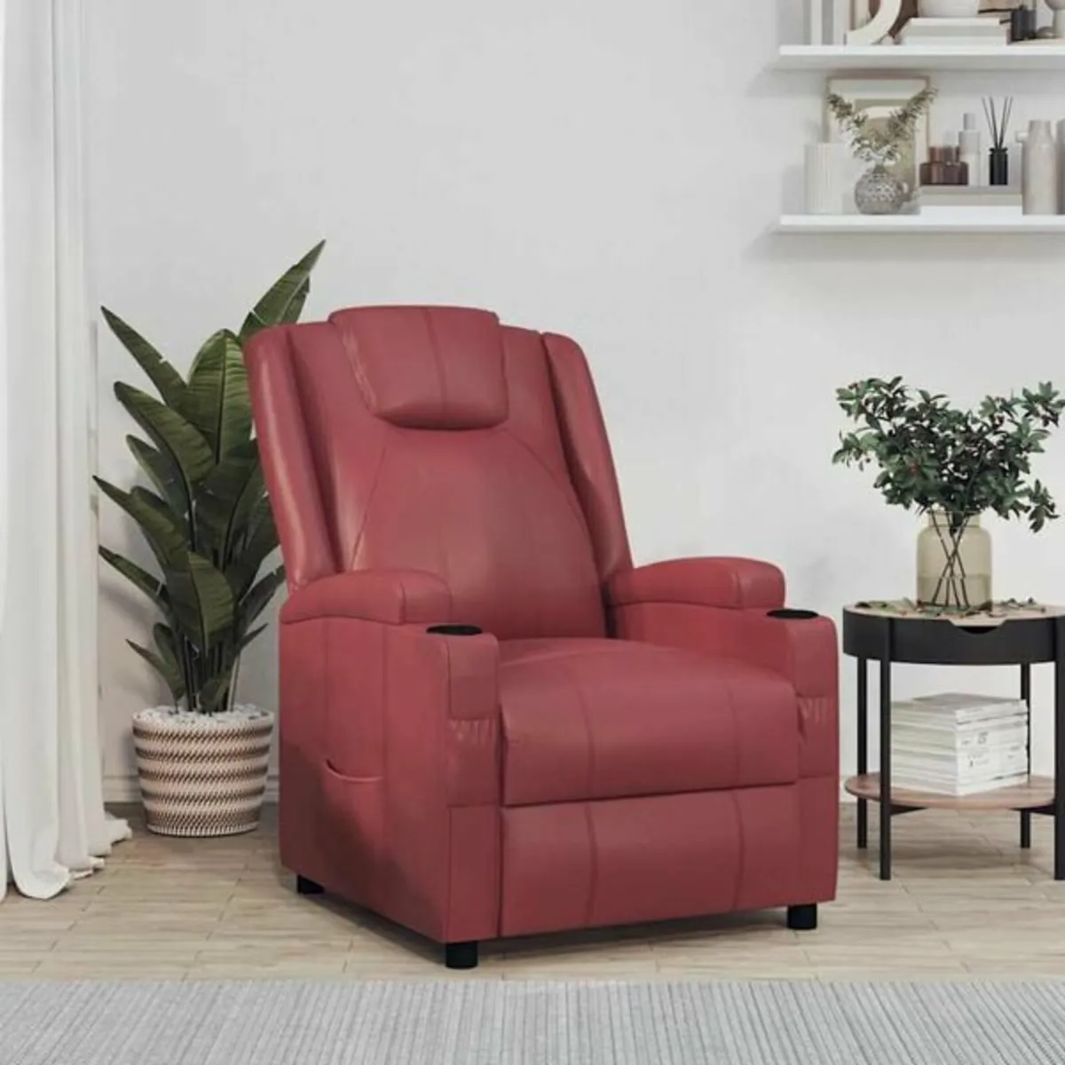 Recliner Chair Wine Red Faux Leather


Specificati - Image 1