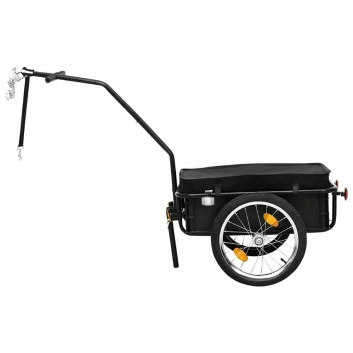 Bike Trailer/Hand Wagon 155x60x83 cm Steel Black - Image 4