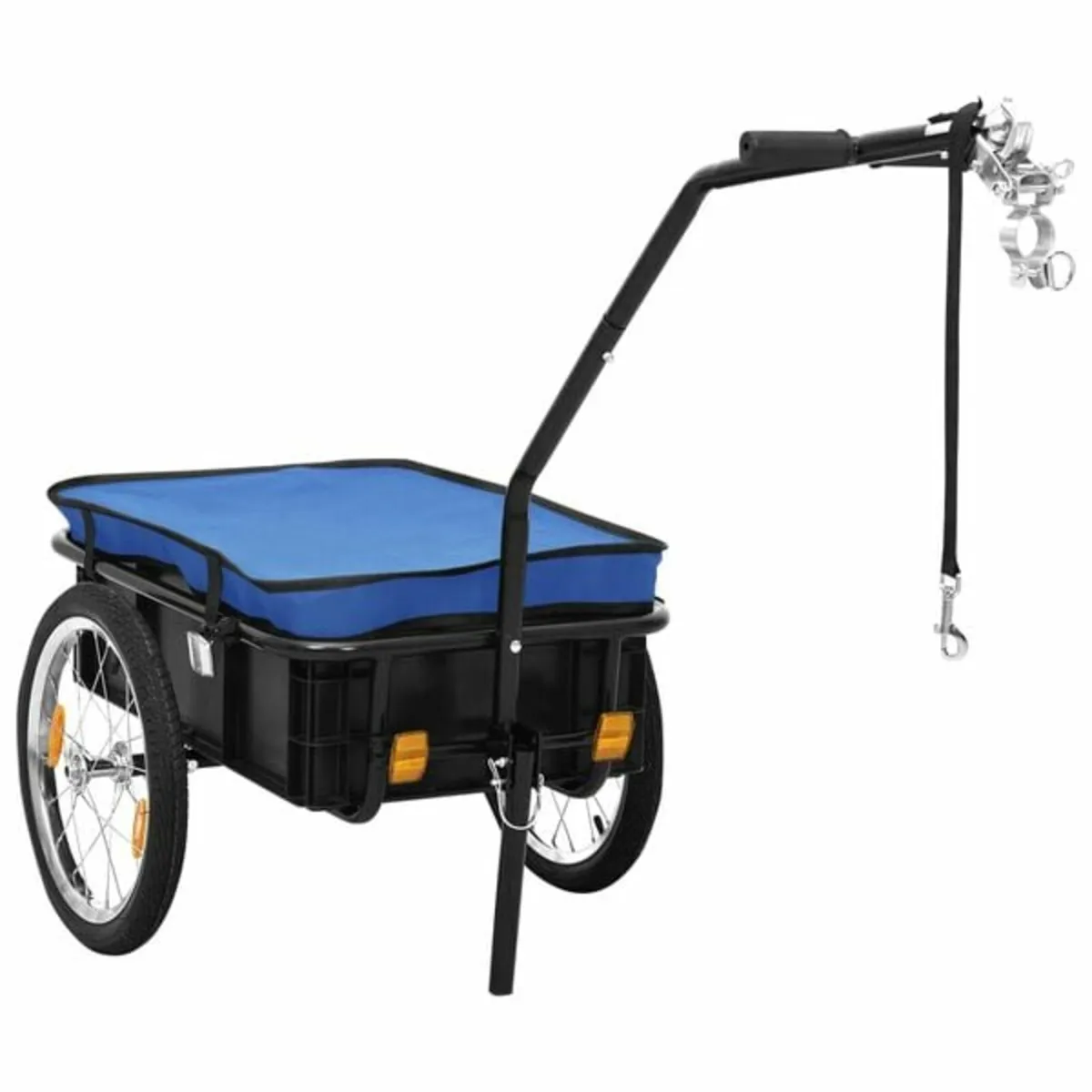 Bike Trailer/Hand Wagon 155x60x83 cm Steel Blue

D - Image 1