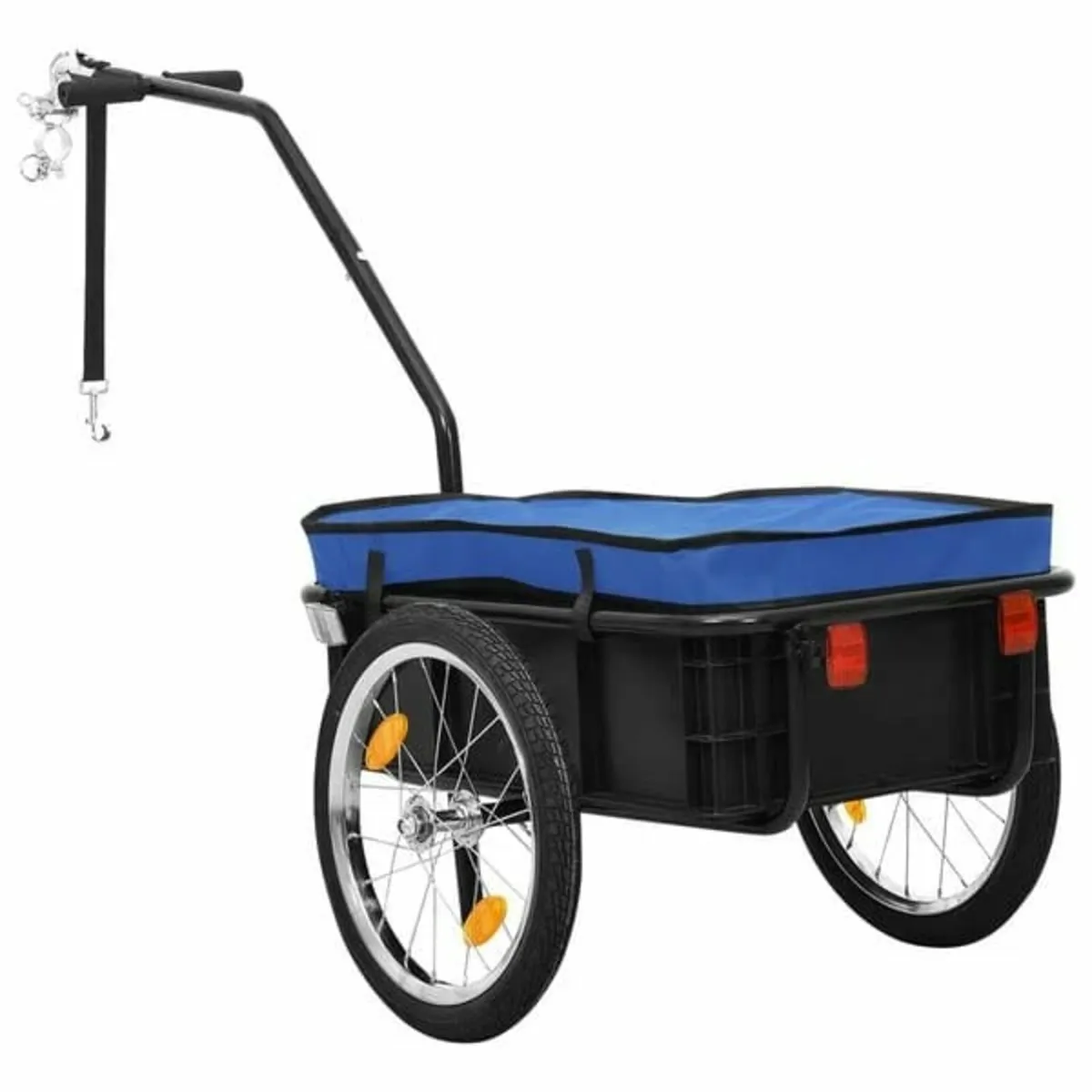 Bike Trailer/Hand Wagon 155x60x83 cm Steel Blue

D - Image 2