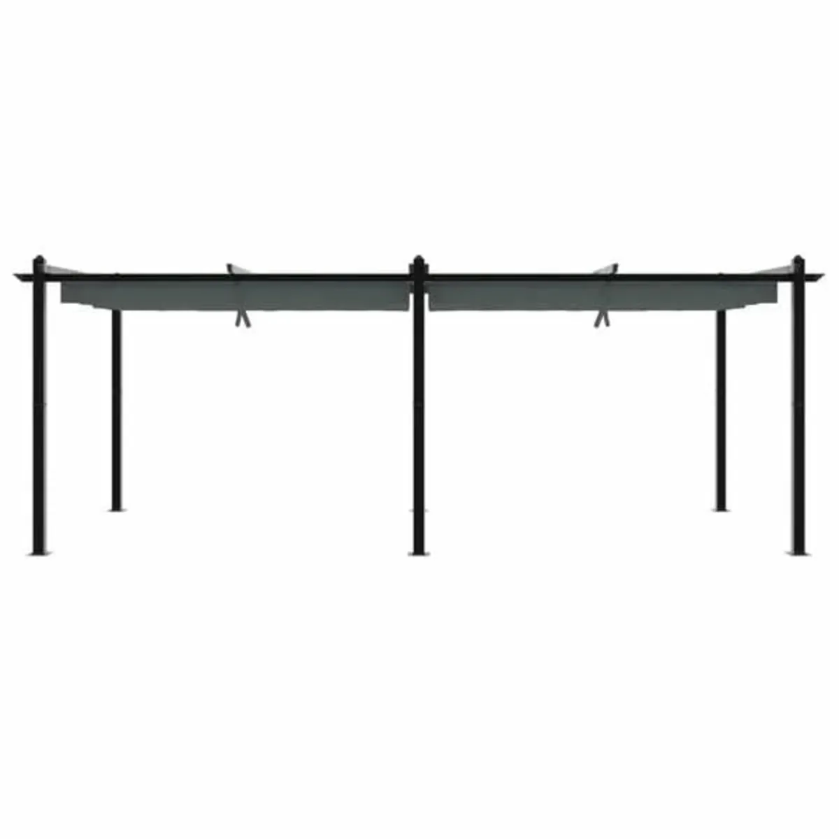 Garden Gazebo with Retractable Roof Anthracite 3x6 - Image 2