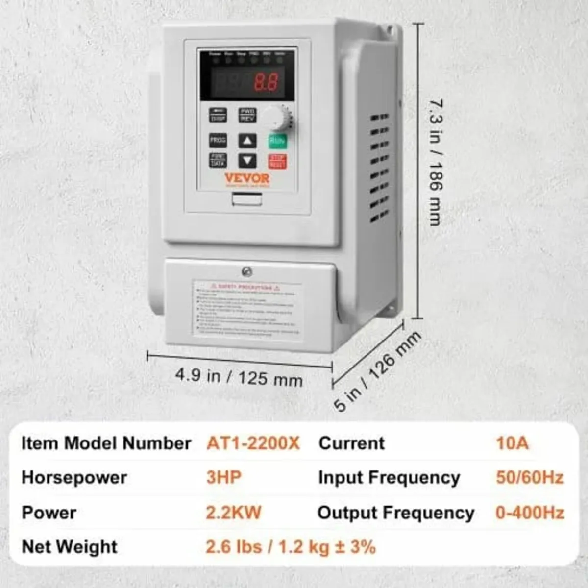 VFD 2.2KW 10A 3HP Variable Frequency Drive for 3-P - Image 3