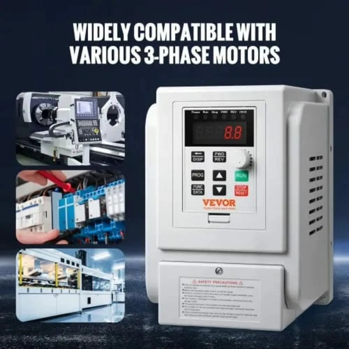VFD 4KW，18A，5HP Variable Frequency Drive for 3-Pha - Image 3