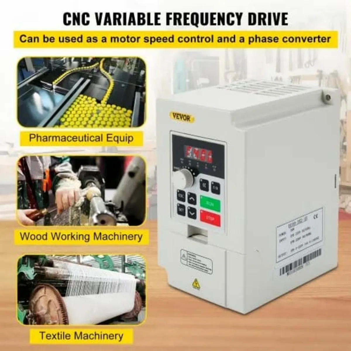 Variable Frequency Drive, AC 220V Input 3KW Variab - Image 3