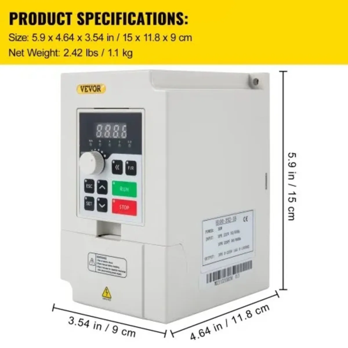 Variable Frequency Drive, AC 220V Input 3KW Variab - Image 4