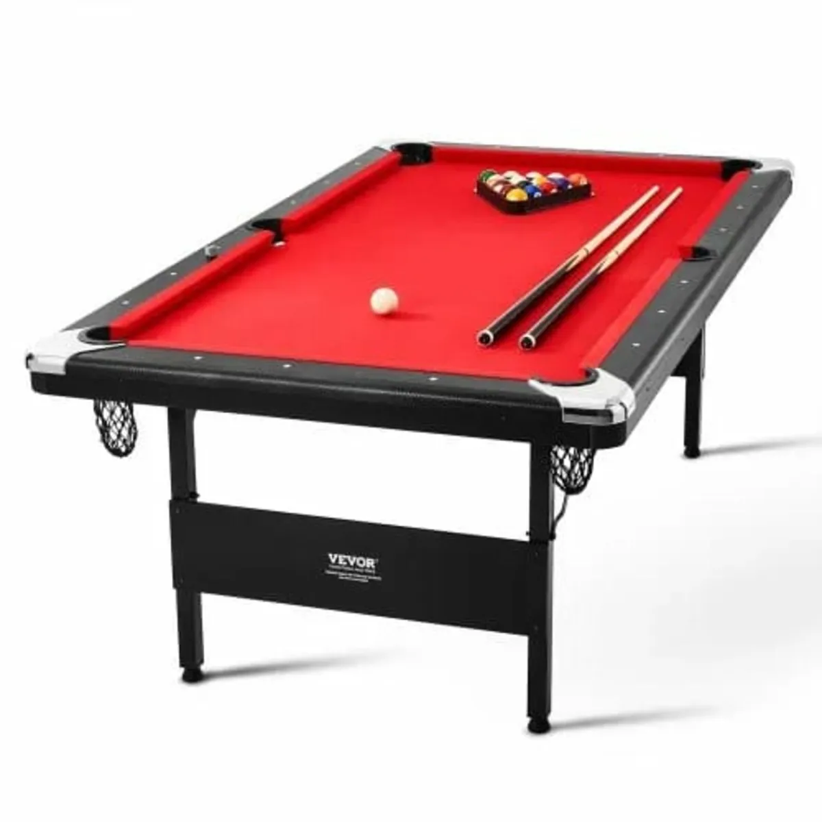 Billiards Table, 213 cm Pool Table, Portable Folda - Image 1