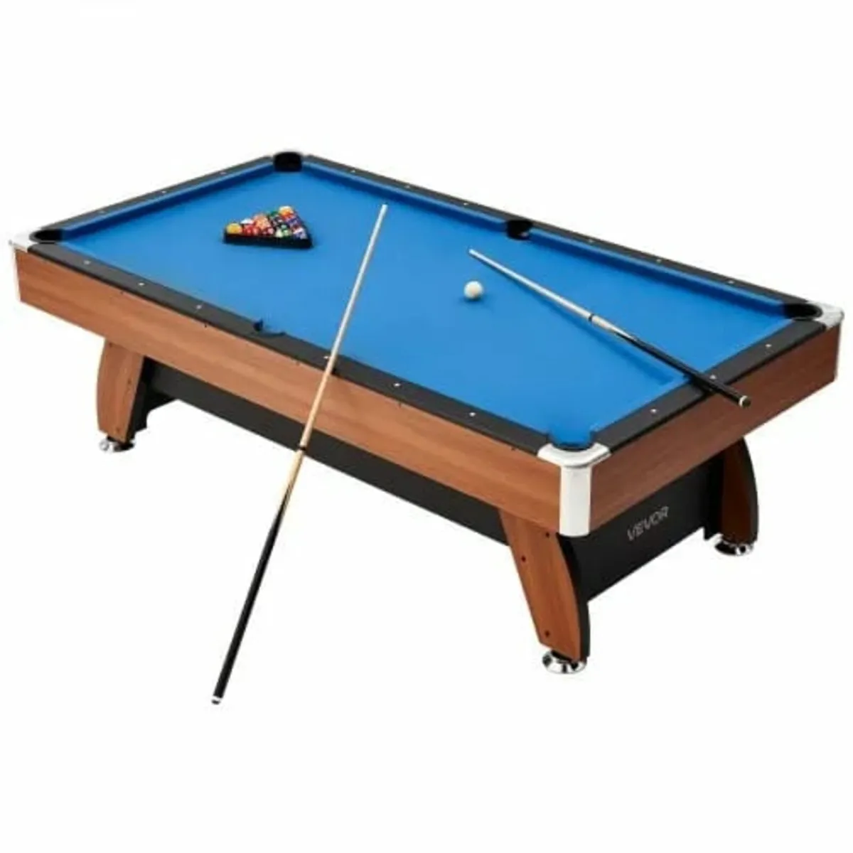 Pool Table, 244cm Portable Billiards Tables with W - Image 1
