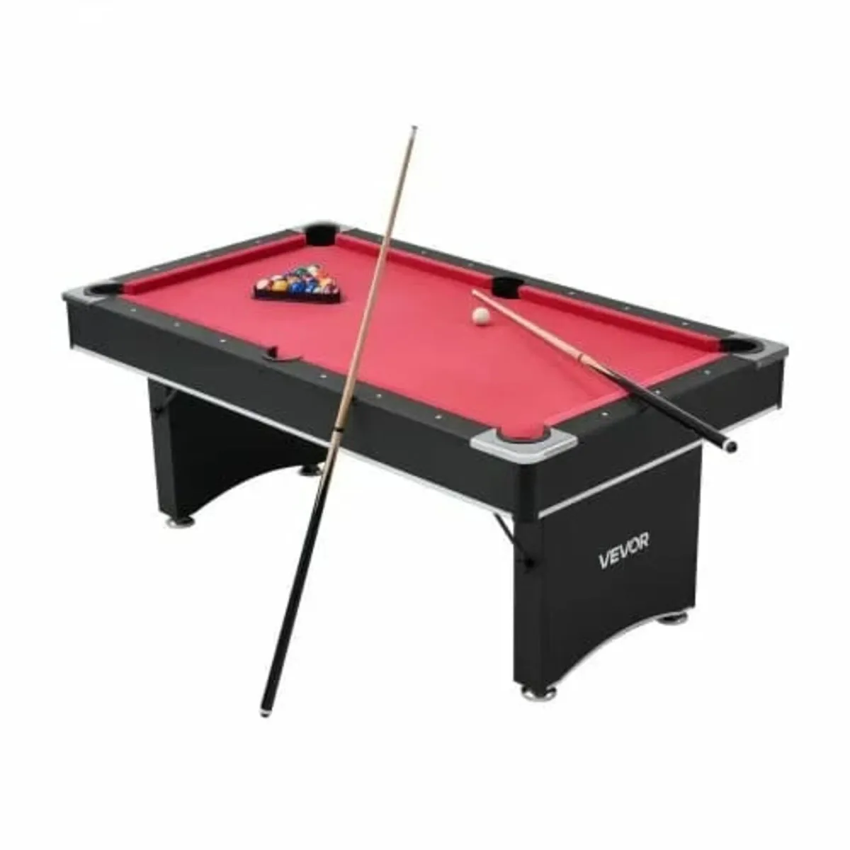 Pool Table, 183cm Portable Billiards Tables, Adjus - Image 1
