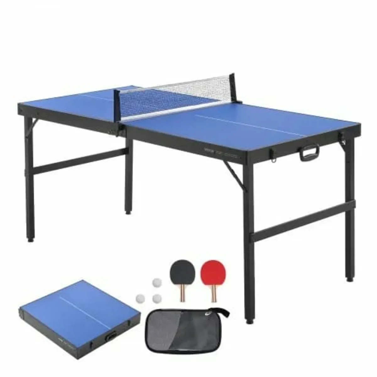 Ping Pong Table, Mid-Size Table Tennis Game, Indoo - Image 1