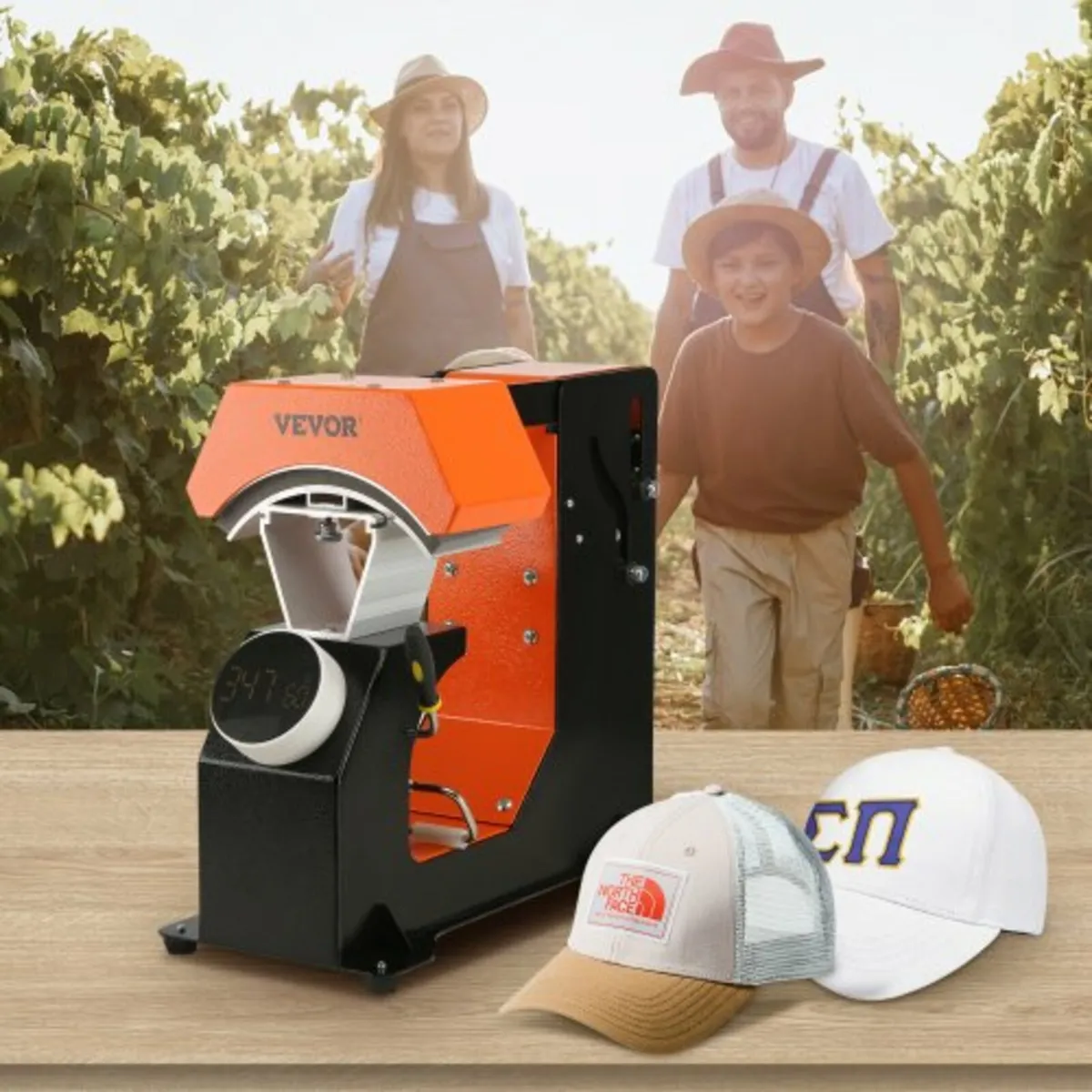 Hat Heat Press, 3-in-1 Auto Cap Heat Press Machine - Image 2