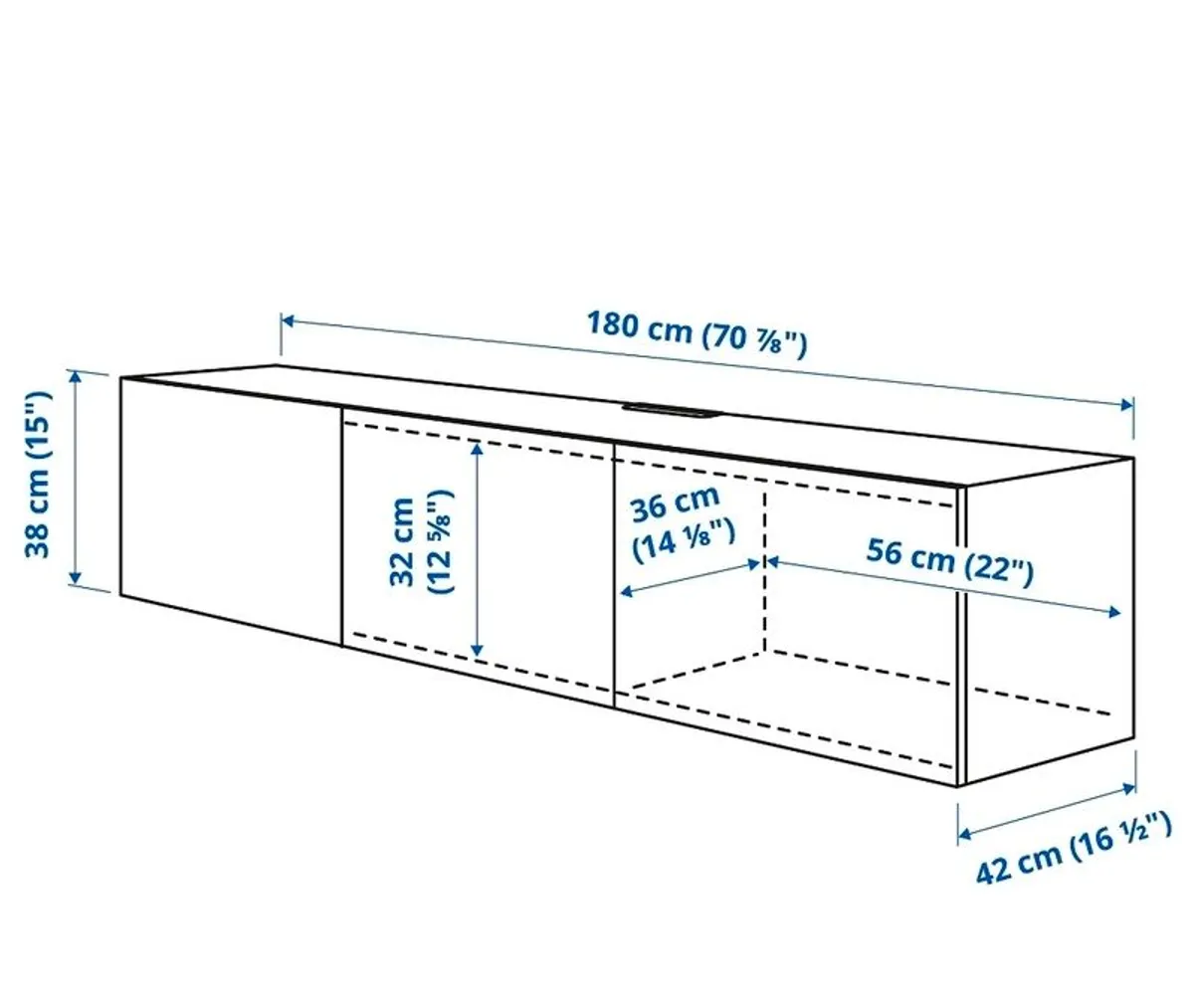 Black TV Unit - Image 2