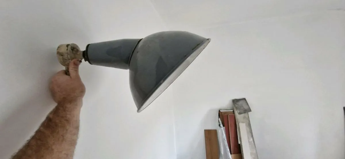 6 Antique commercial lamp shades. Ideal for LED up - Image 1