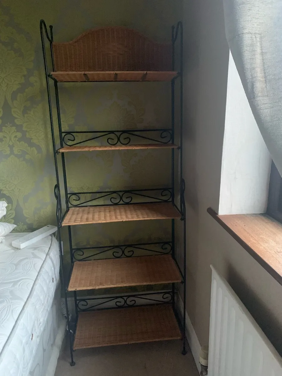 Cast Iron Bookshelf & Matching Chair - Image 3