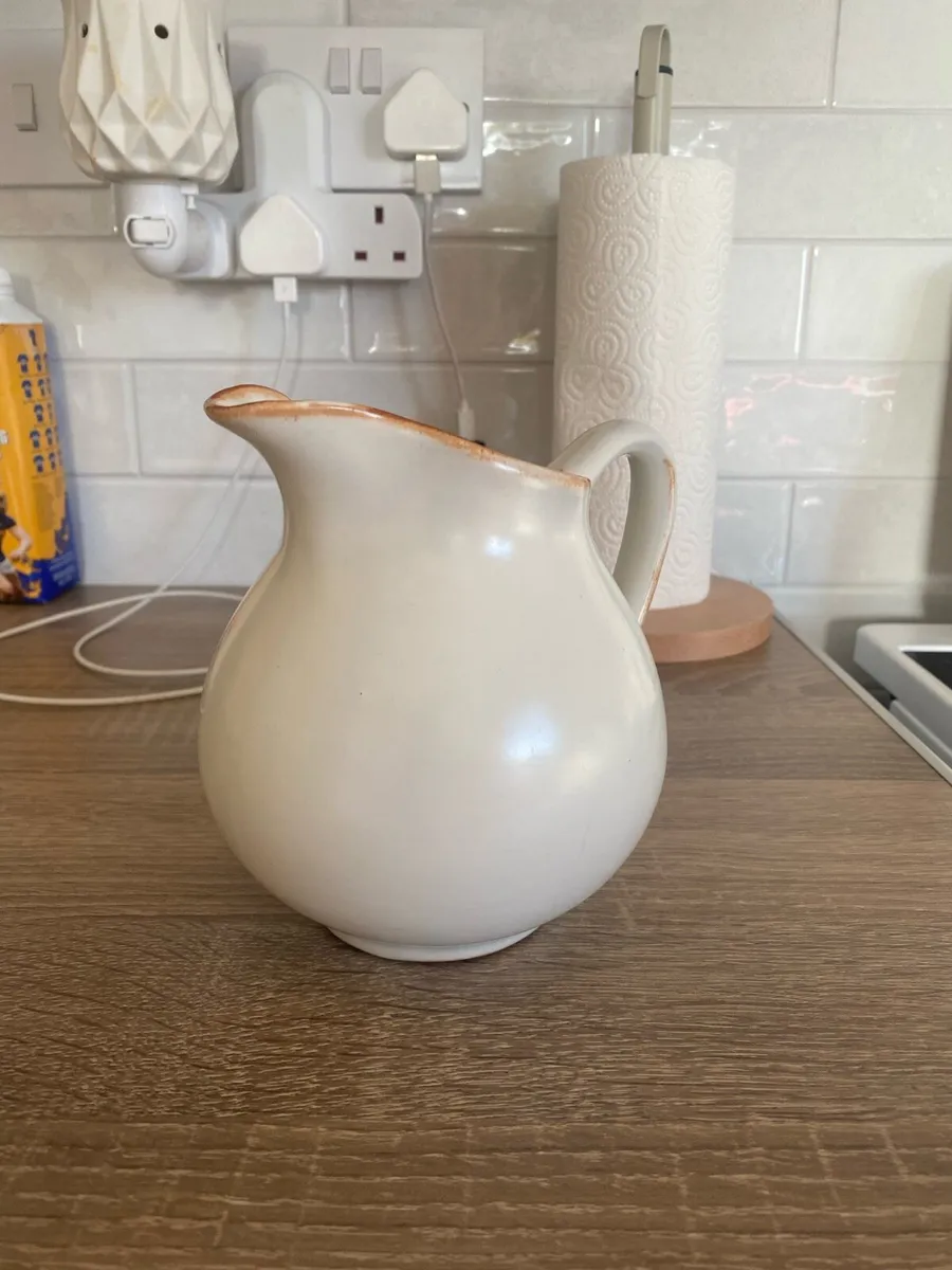 Irish Country Pottery Jug & Bowl - Image 2