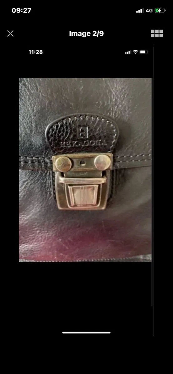 Hexagona Leather Shoulder Bag - Image 2