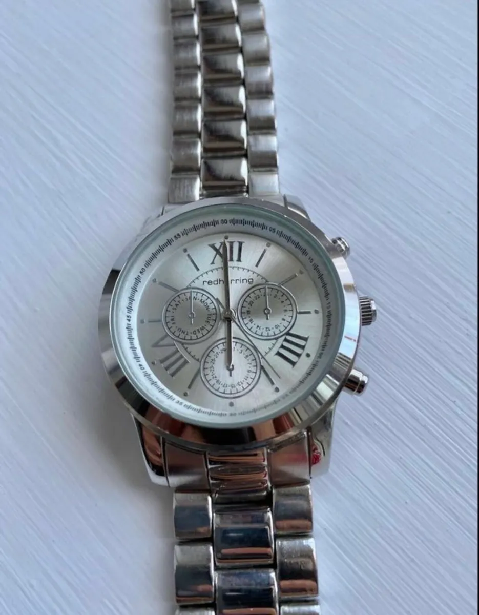 Red Herring unisex watch, silver, like new - Image 2