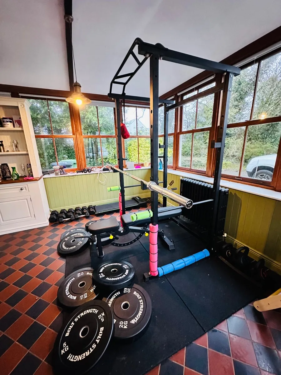 Complete Home Gym Setup – Power Rack, 20 kg Barbel - Image 2