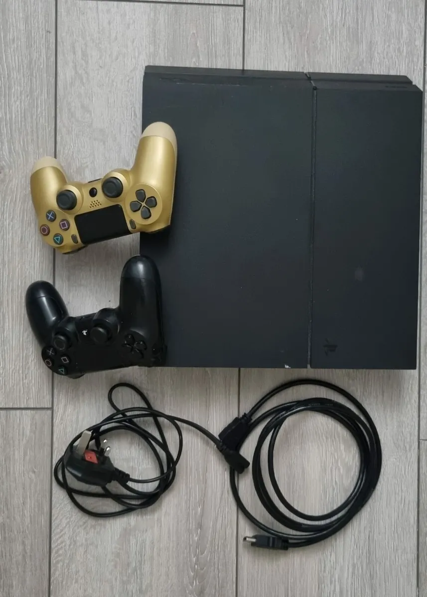 Playstation 4 with 2 controllers and Spiderman - Image 3