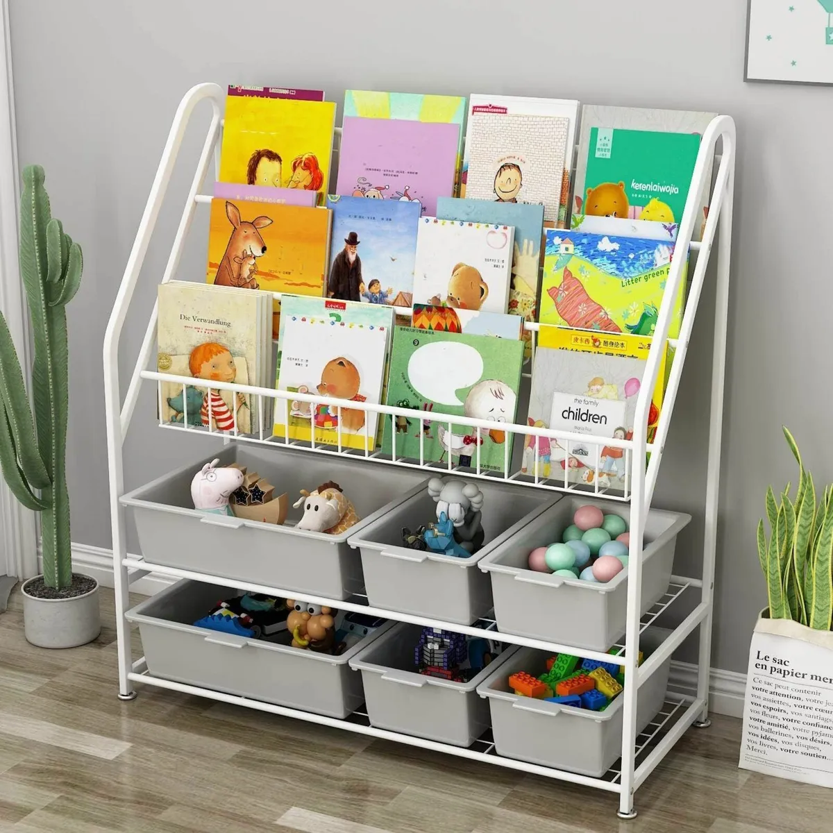 5 Tier Children's Book Organizer Kids and Toys - Image 1