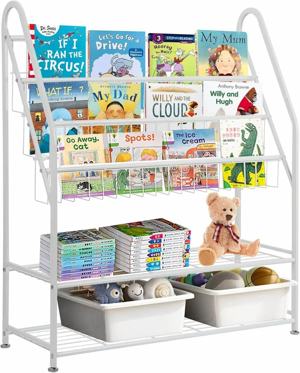 5 Tier Children's Book Organizer Kids and Toys - Image 3