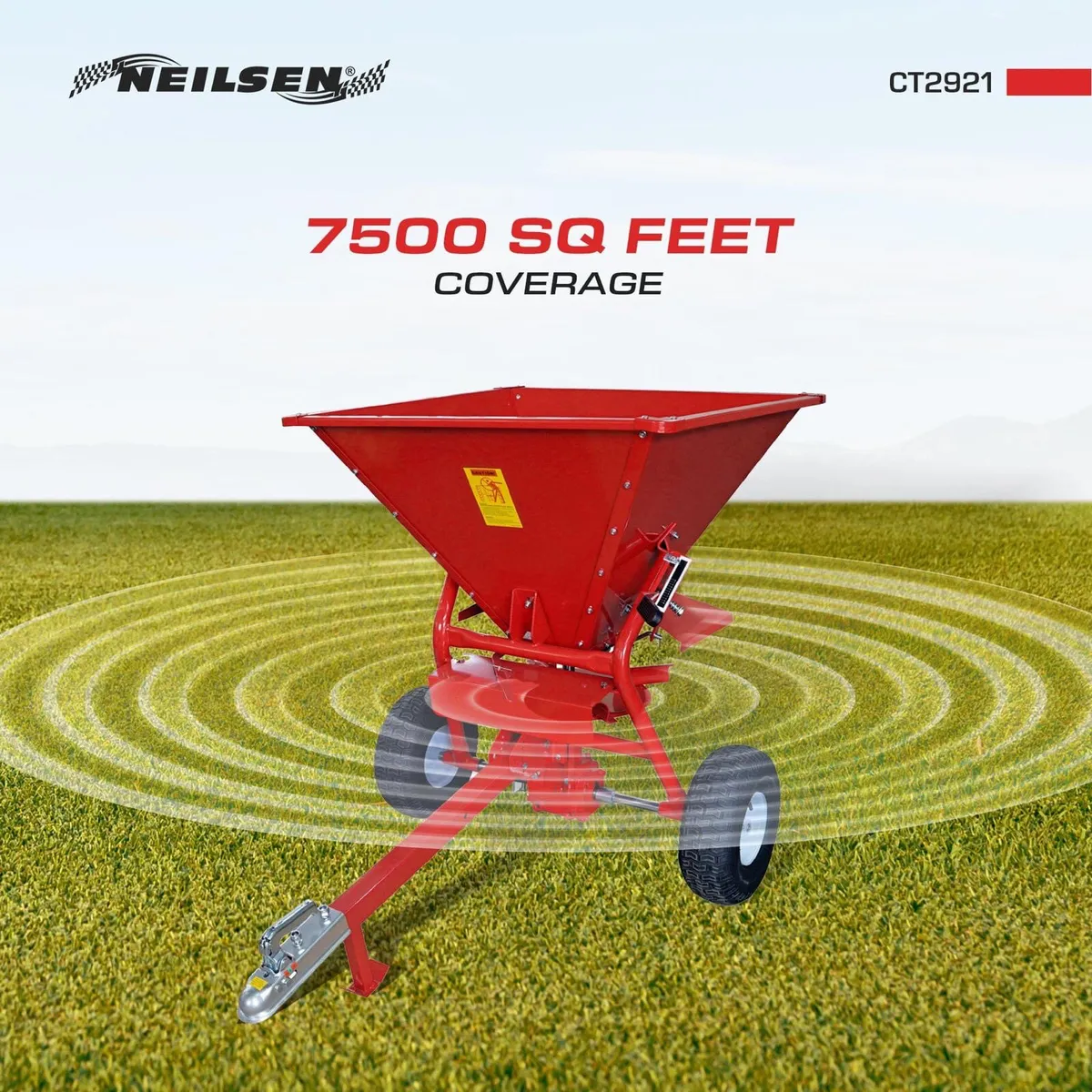 ATV TOW BEHIND SPREADER +COVER+MESH - Image 3