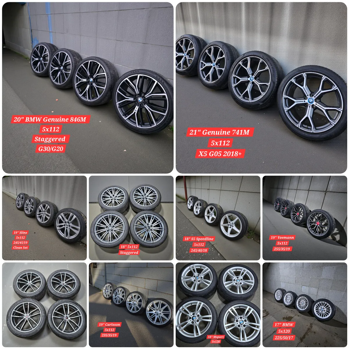 💥Alloys for Sale , 16-21" 5x112 & 5x120 💥 - Image 1