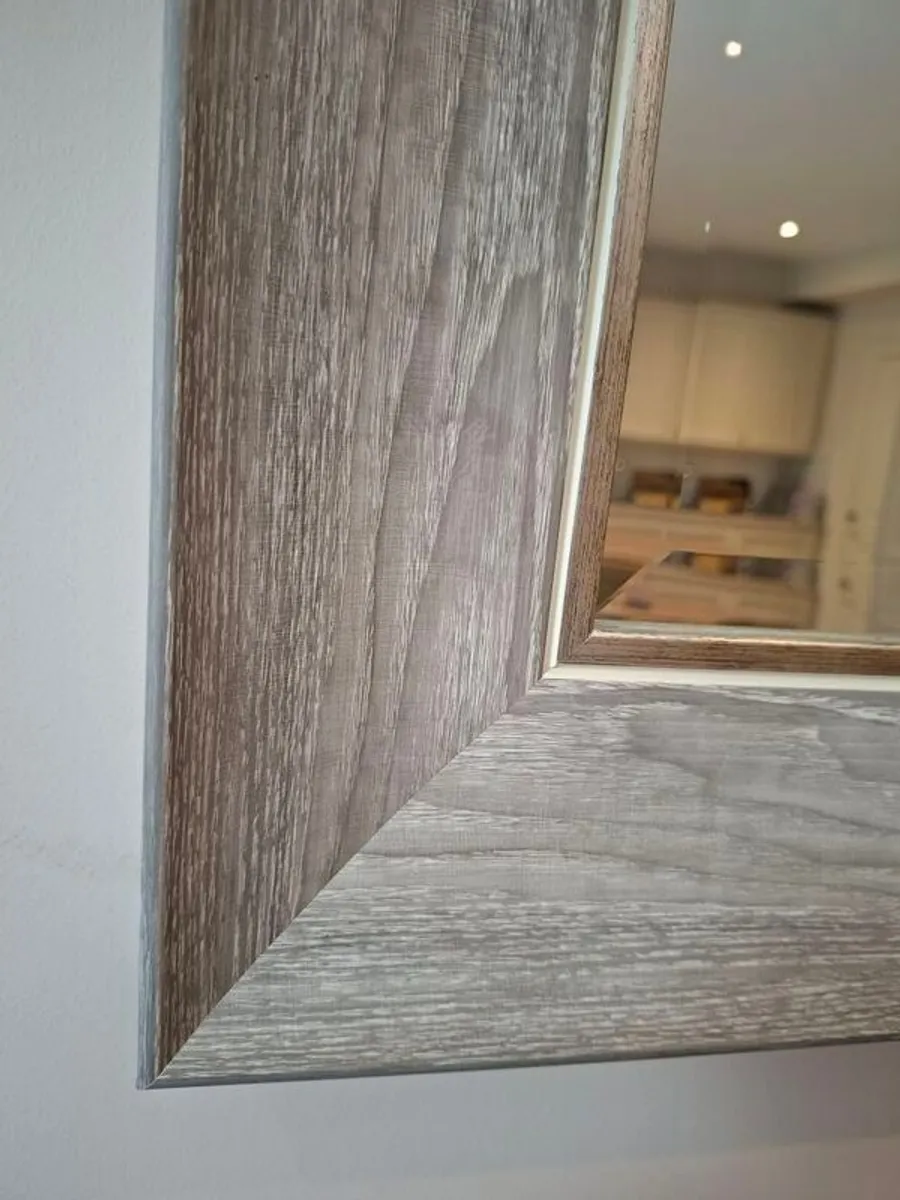 Large Full Length Wall Mirror - Diamond Furniture - Excellent Condition - Image 2