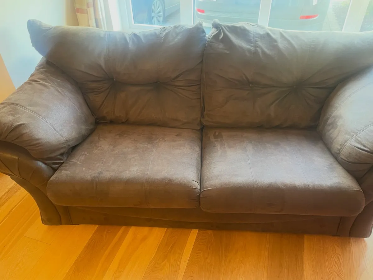 Suede effect Fabric Sofa - Image 1