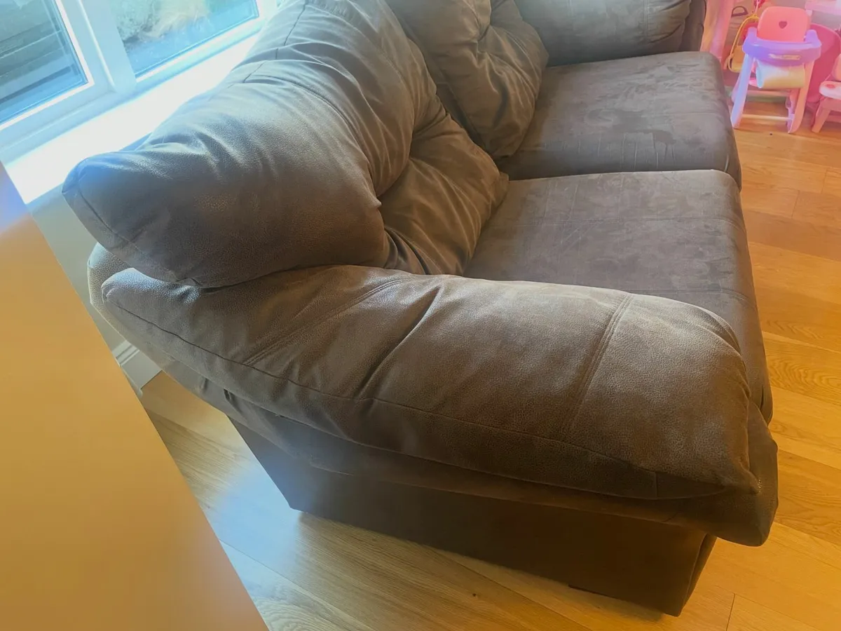 Suede effect Fabric Sofa - Image 2