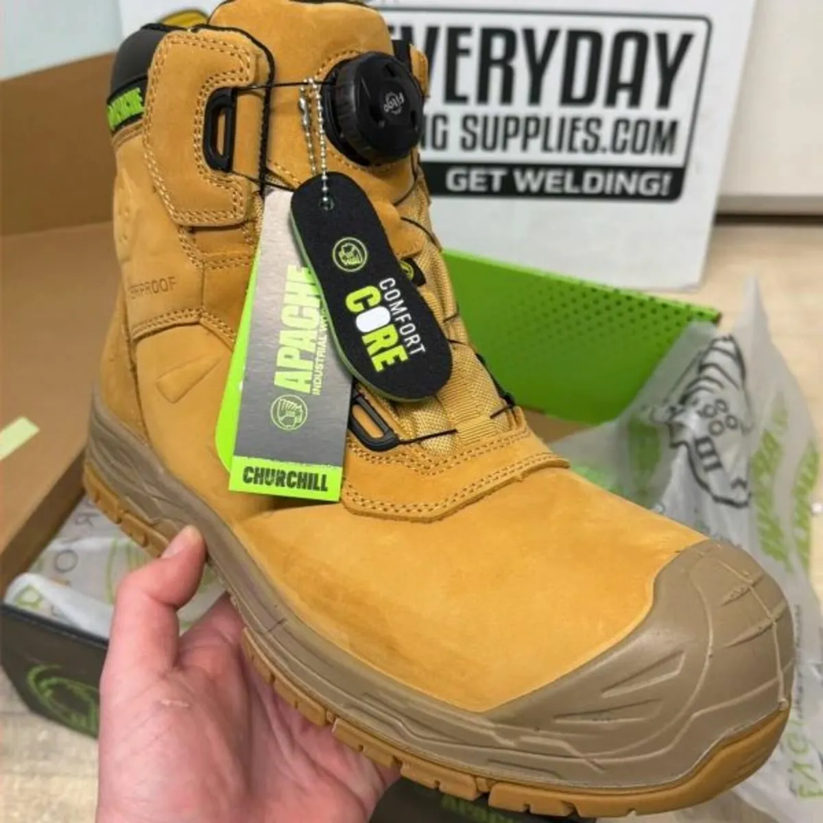 Apache CHURCHILL WHEAT Waterproof 'FITGO' Safety B - Image 3