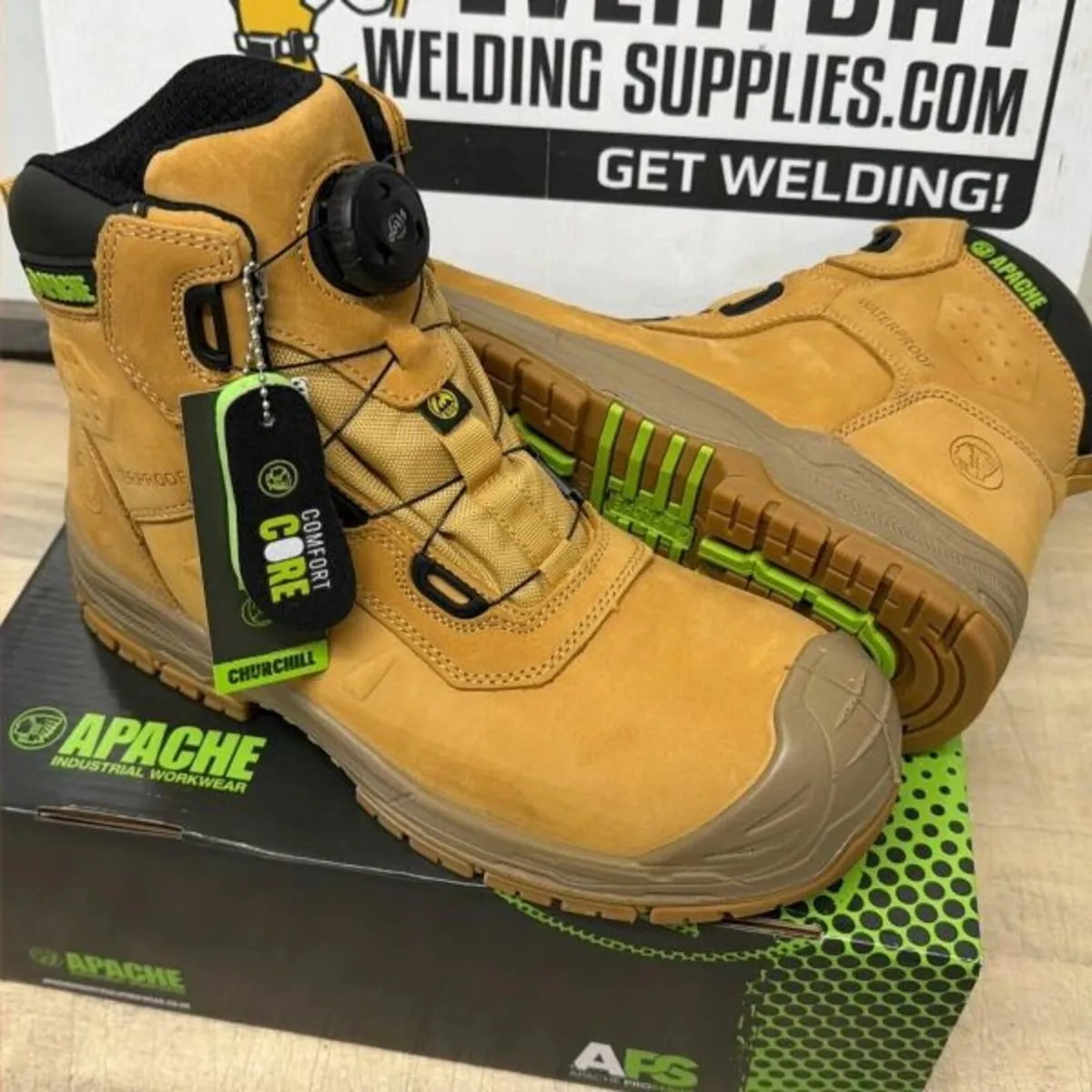 Apache CHURCHILL WHEAT Waterproof 'FITGO' Safety B - Image 4