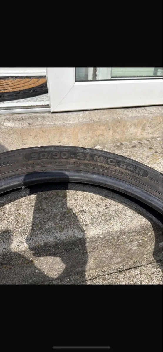 2 Motorcycle tyres 17 inch and 21 inch - Image 1