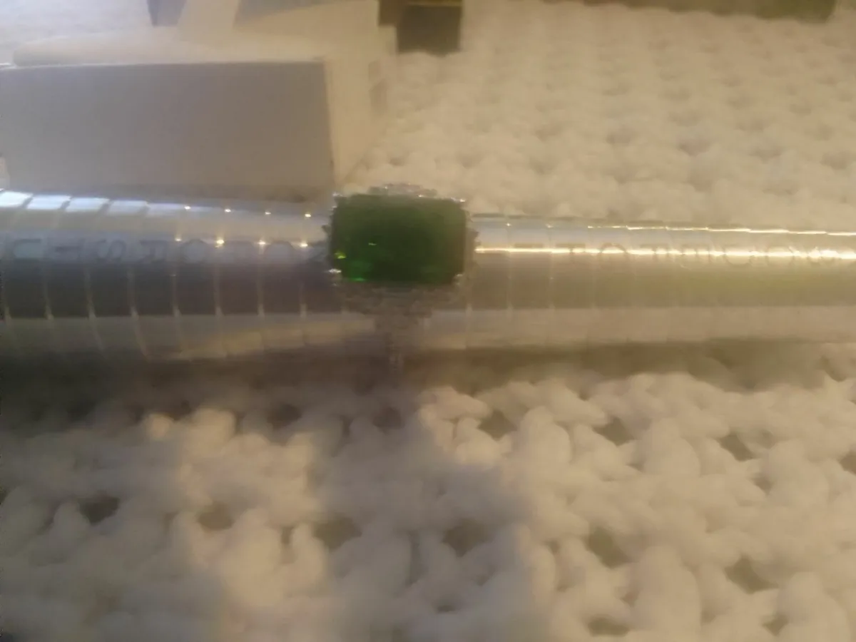 Sterling Silver vintage diopside & topaz ring L - Image 2