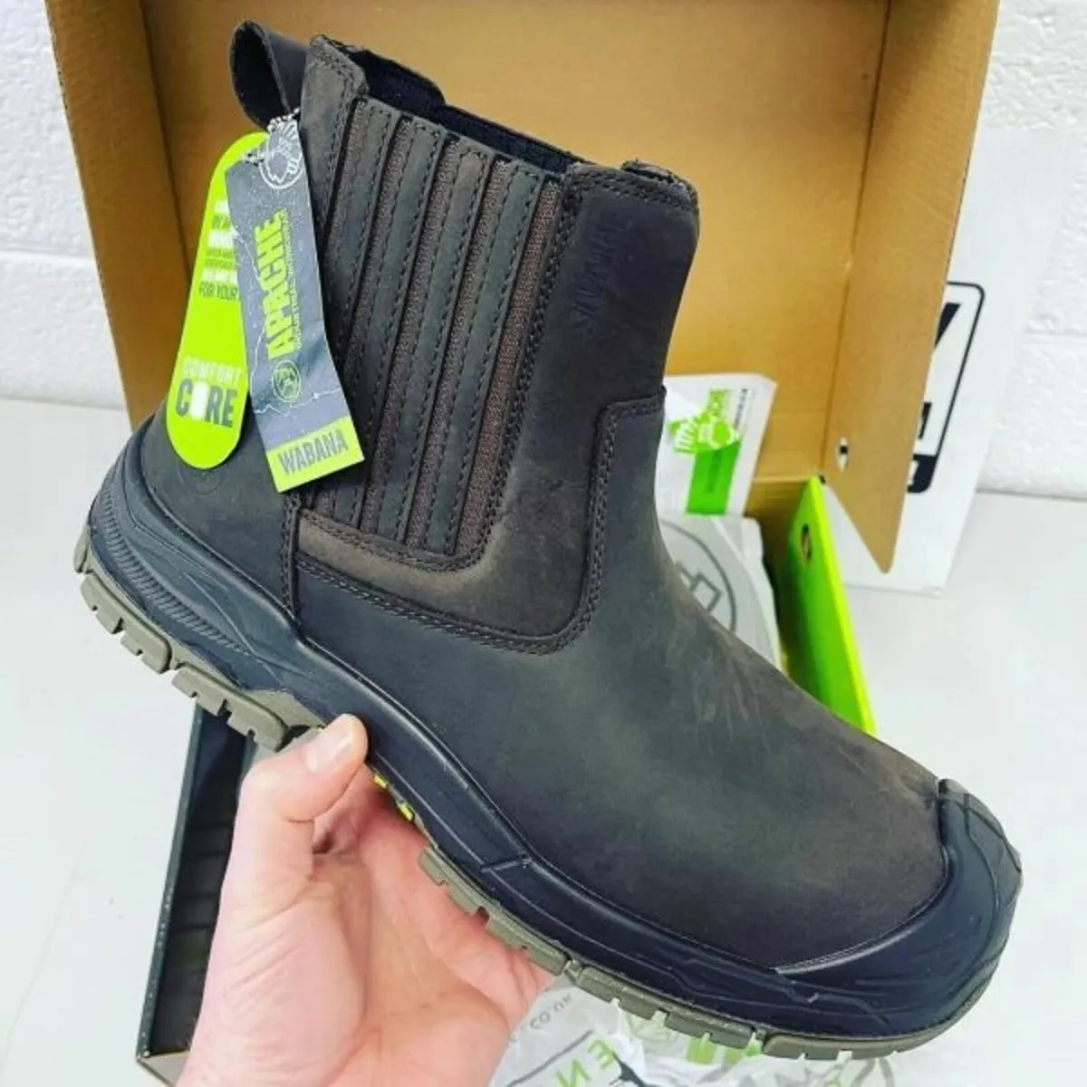 Apache PRO SERIES WABANA Brown Safety Dealer Boot - Image 3