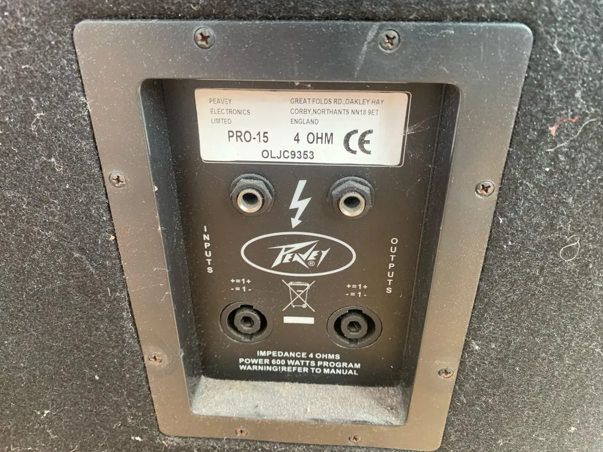 Peavy PRO 15 speakers with Powered Mixing Desk - Image 3