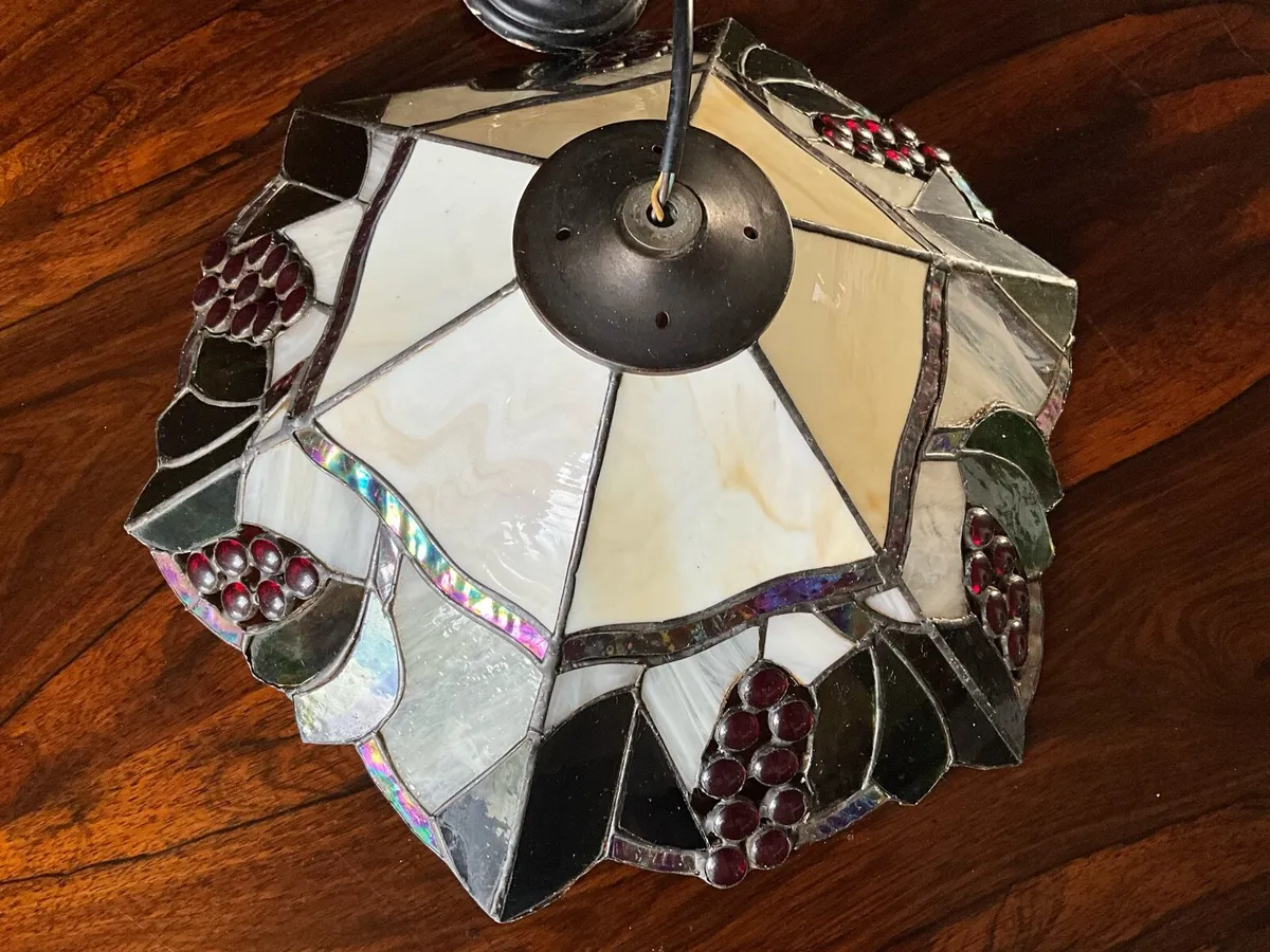 Large TIFFANY Style 18 Inch Ceiling Pendant Light - Image 1