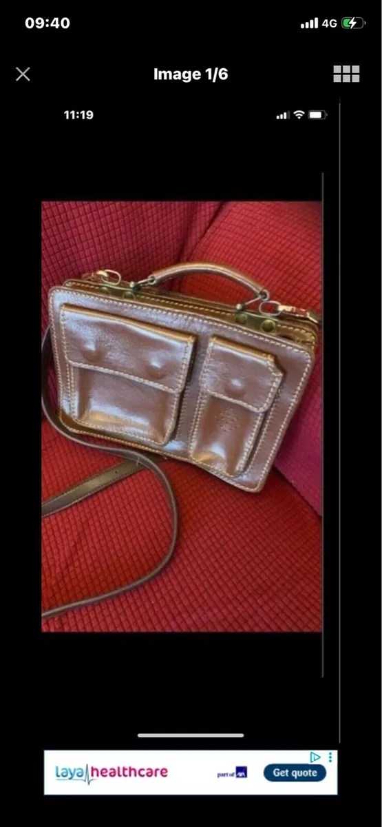 Leather Shoulder Bag - Image 1