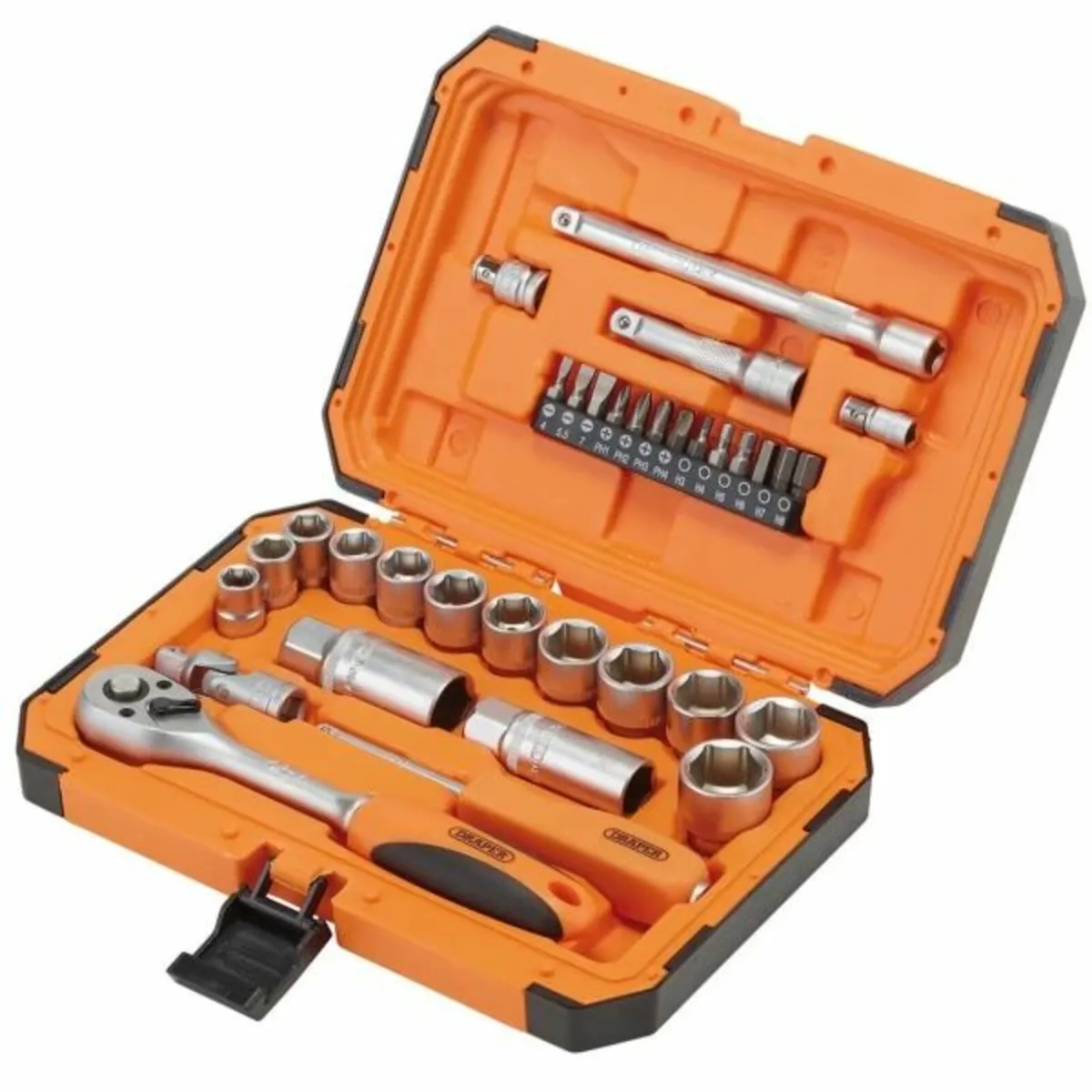 Draper HI-TORQ® 6 Point Socket Set, 1/4" and 3/8" - Image 2