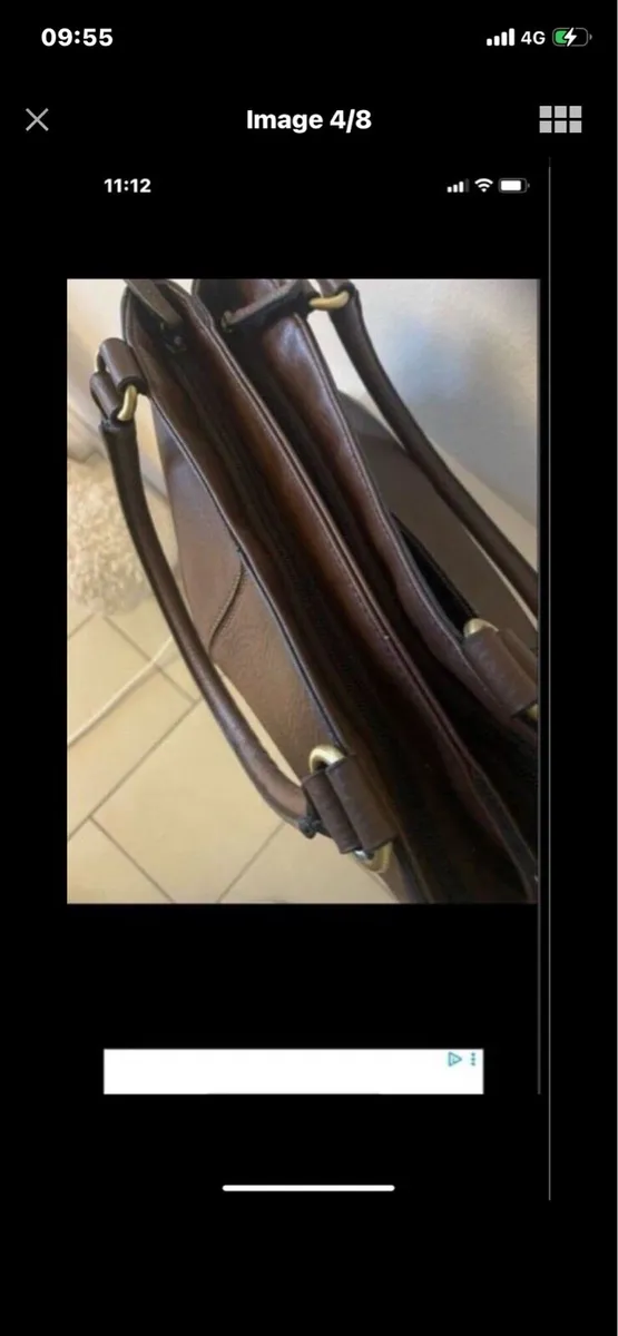 Matties Brand Leather Handbag - Image 4