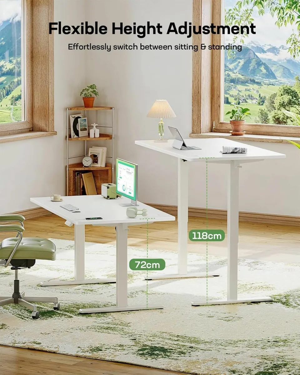 Electric Standing Desk with USB-A Charging Port - Image 3