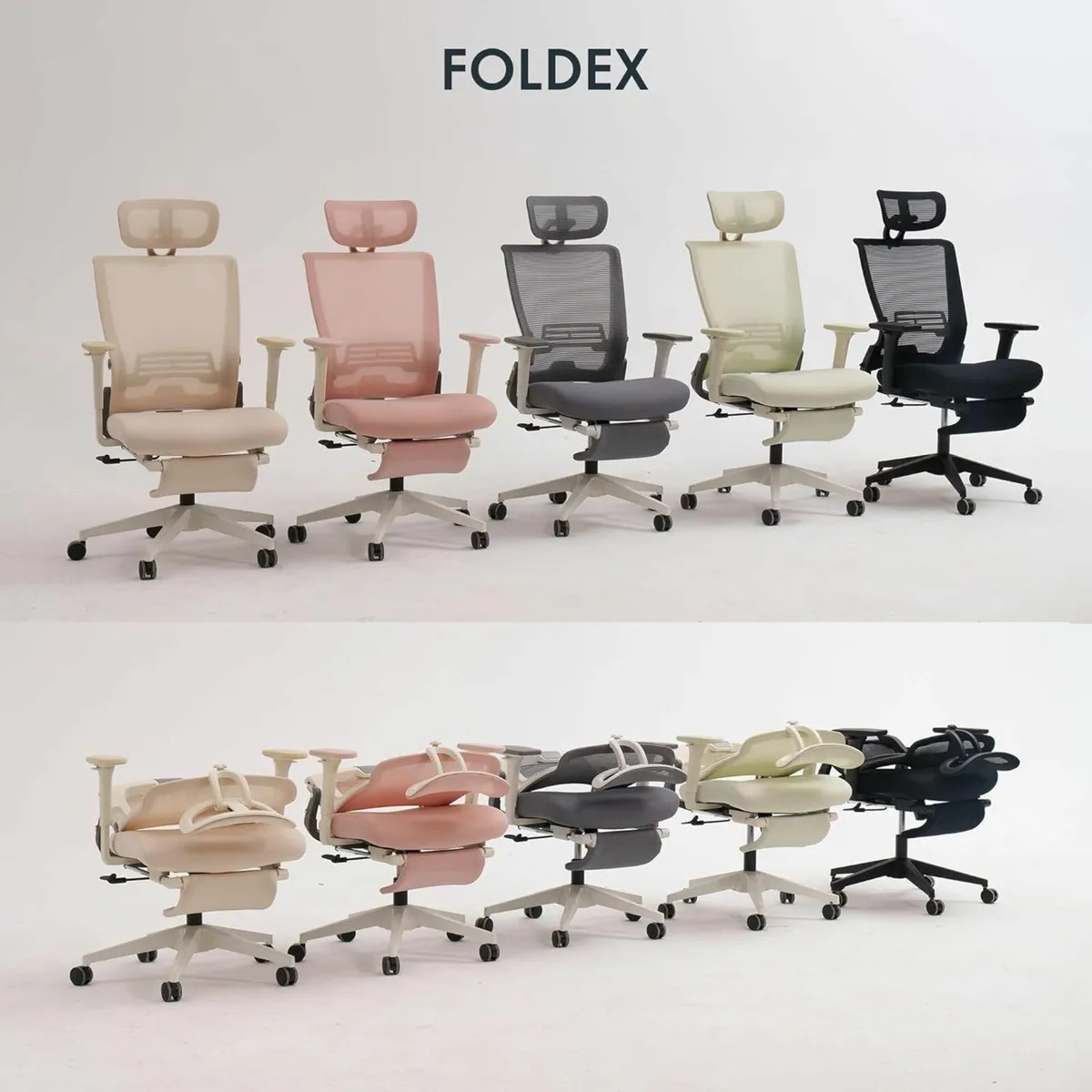 Foldex Ergonomic Office Chair with Foldable - Image 3
