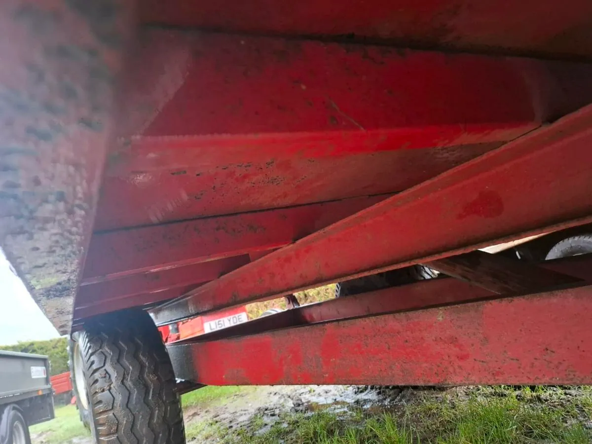 Kane tipper trailer 13x7 drop sides brakes lights - Image 3