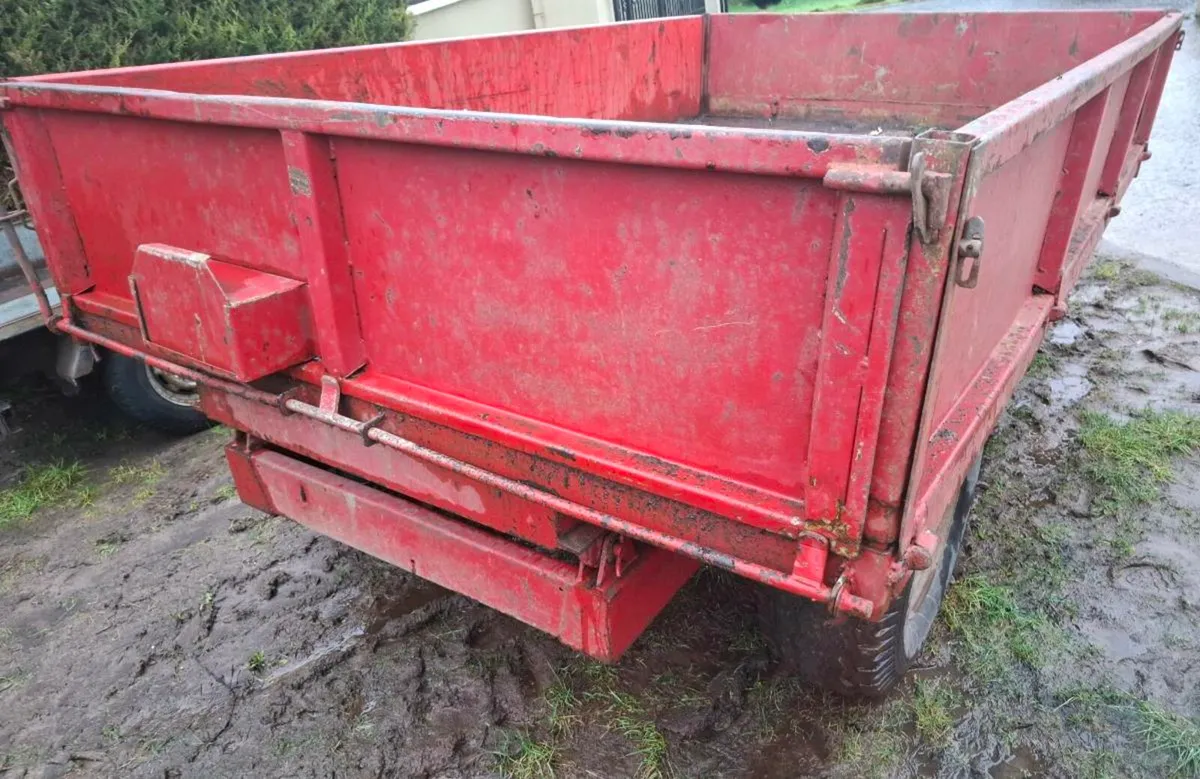 Kane tipper trailer 13x7 drop sides brakes lights - Image 4