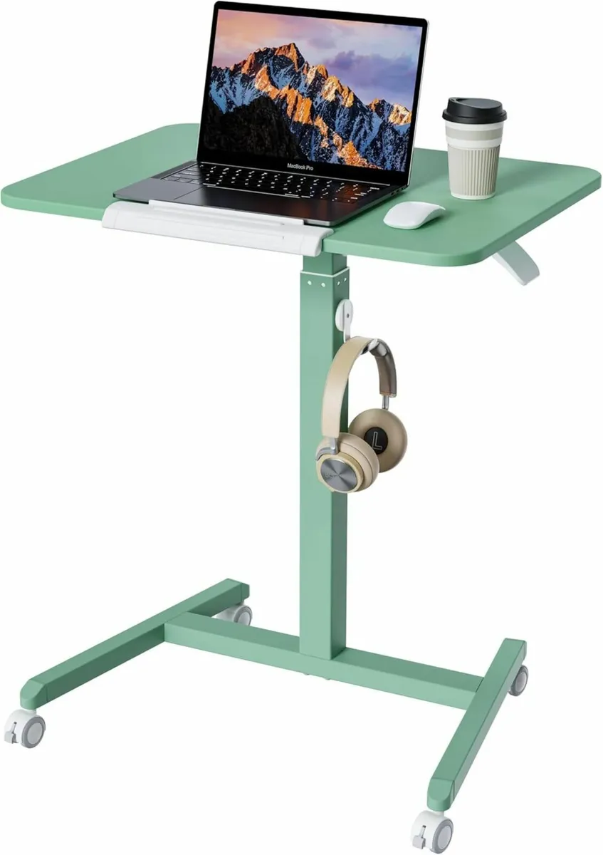 Mobile Standing Desk with 90degrees Tiltable - Image 1