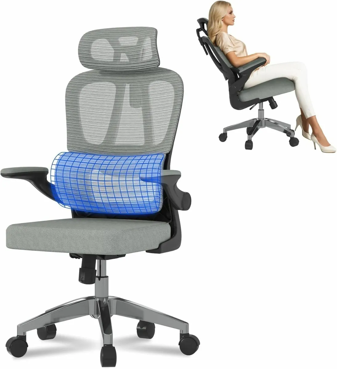 Ergonomic Office Chair with Adjustable Split - Image 2