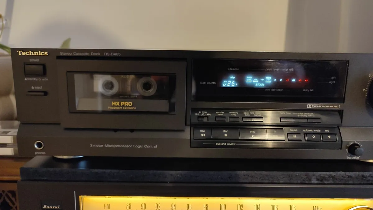 Technics RS-B465 HX Pro. Tape/Cassette Deck. VGC - Image 4